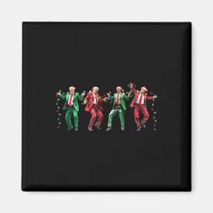 Funny Trump Dance Weihnachtsmann Weihnachten Weihn Magnet