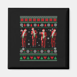 Funny Trump Dance Weihnachtsmann Weihnachten Weihn Magnet