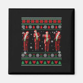 Funny Trump Dance Weihnachtsmann Weihnachten Weihn Magnet