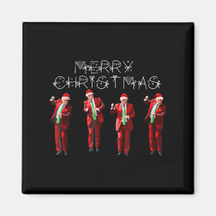 Funny Trump Dance Weihnachtsmann Weihnachten Weihn Magnet