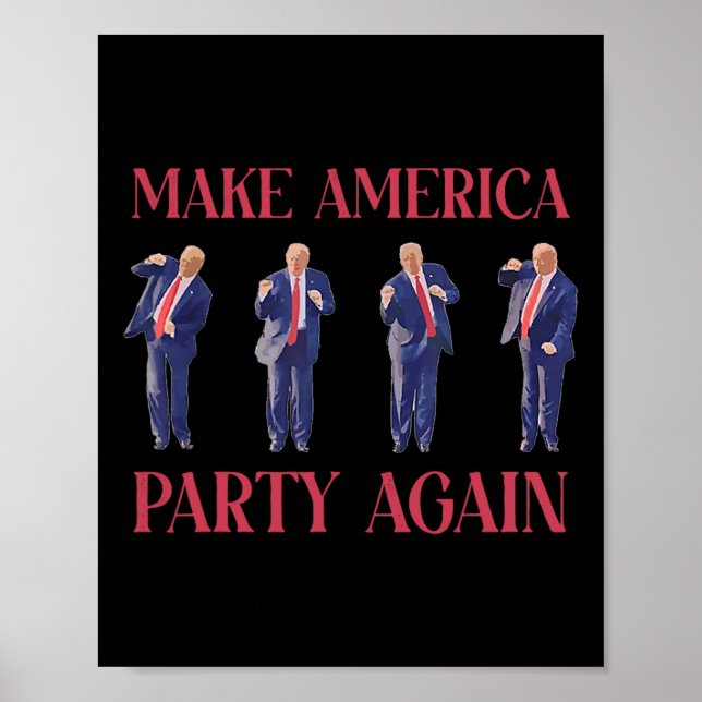 Funny Trump Dancing  Poster (Vorne)