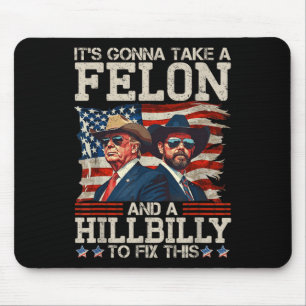Funny Trump, der eine Hillbilly und eine Mousepad