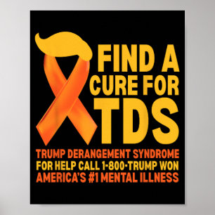 Funny Trump Derangement Syndrome Tds Awareness Rep Poster