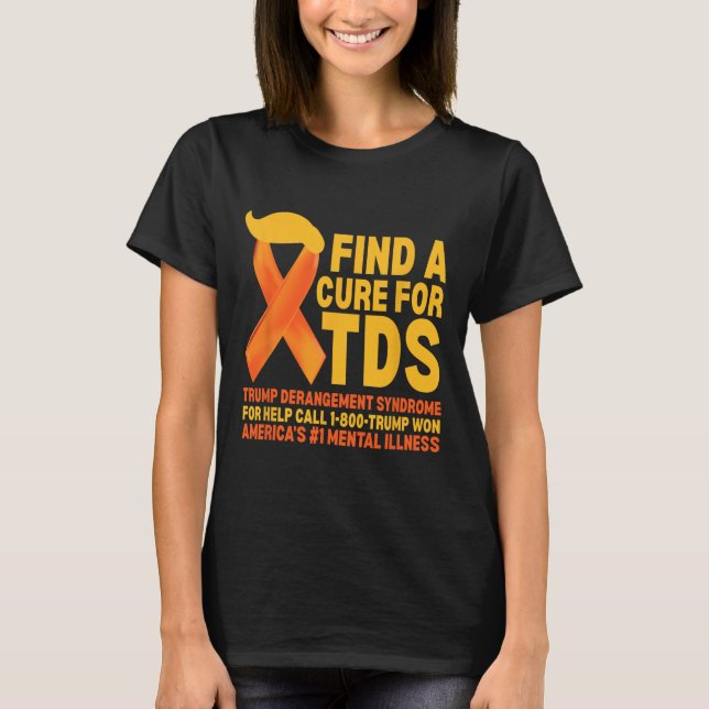 Funny Trump Derangement Syndrome Tds Awareness Rep T-Shirt (Vorderseite)