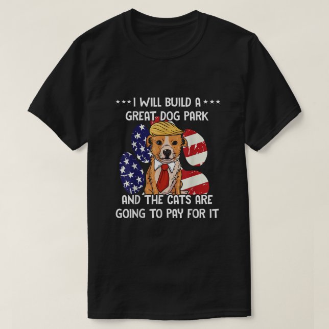 Funny Trump Dog T-Shirt (Design vorne)