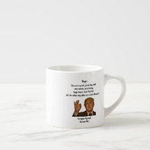 Funny Trump Dog Vater Vatertag Expresso Tasse