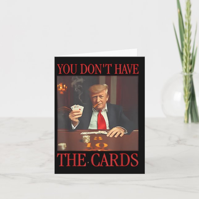 Funny Trump, du hast keine Karten (Vorderseite)
