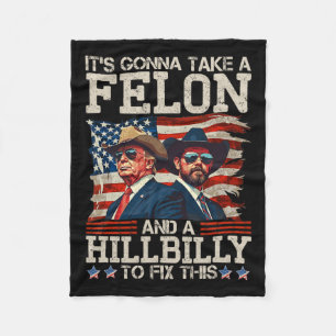 Funny Trump: Es wird eine Hillbilly und ein Felo n Fleecedecke