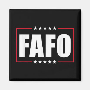 Funny Trump Fafo Republikaner 47 Trump Fafo F Rund Magnet