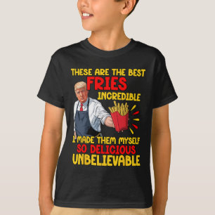 Funny Trump Fast Food Spaß Fries Election 2024 Bu T-Shirt