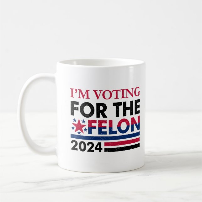 Funny Trump Felon Kaffeetasse (Links)