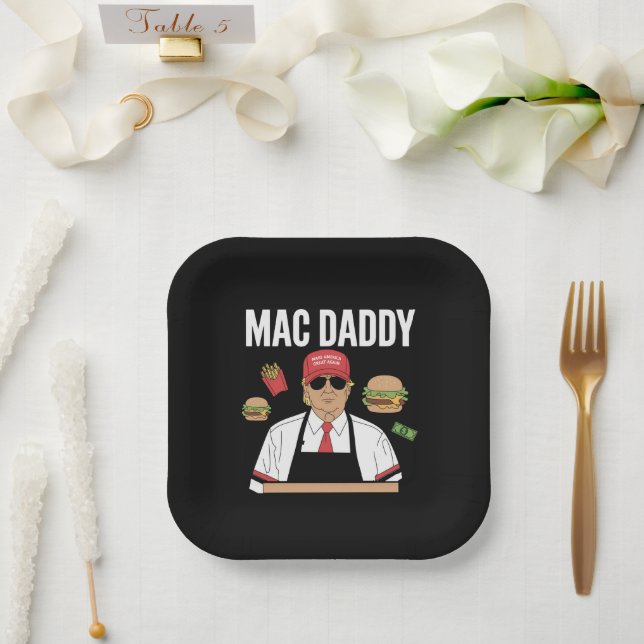 Funny Trump Fries Making Fries Mac Daddy Pappteller (Hochzeit)