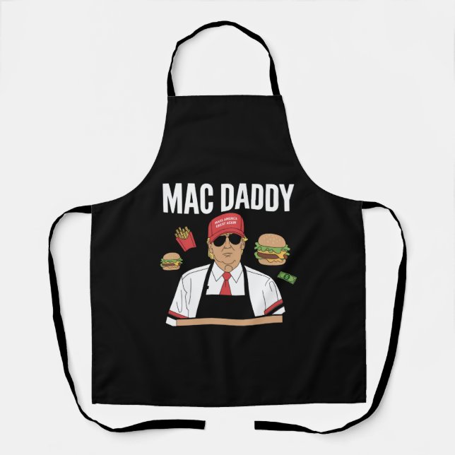 Funny Trump Fries Making Fries Mac Daddy Schürze (Vorderseite)