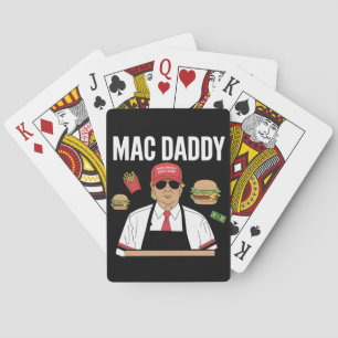 Funny Trump Fries Making Fries Mac Daddy Spielkarten