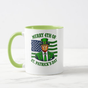 Funny Trump froh 4. St Patricks Day Tasse
