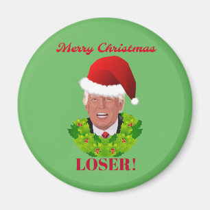 Funny Trump "Frohe Weihnachts-Loser" Magnet