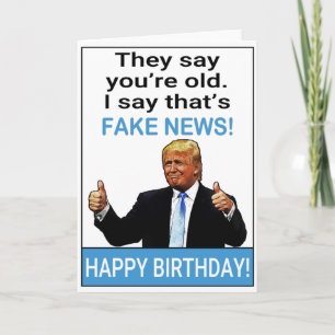 Funny Trump Geburtstagsgeschenk Karte
