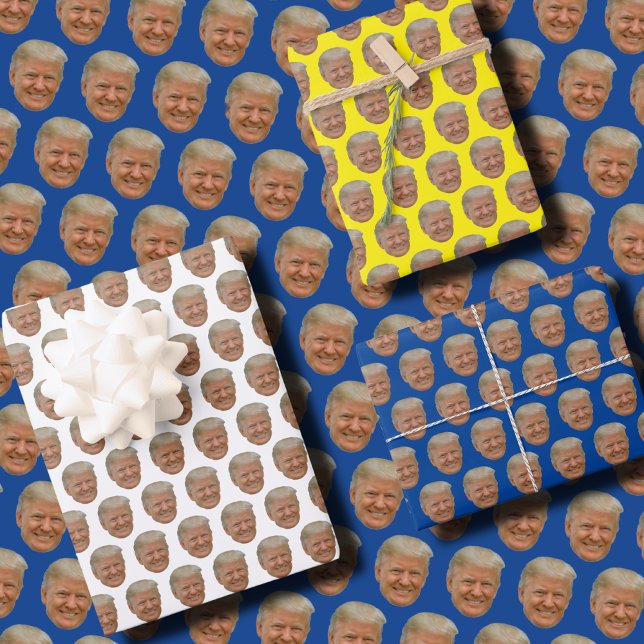 Funny Trump Gesicht Geschenkpapier Set (Von Creator hochgeladen)