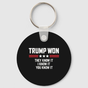 Funny Trump gewann sie wissen es ich weiß es Sie w Schlüsselanhänger