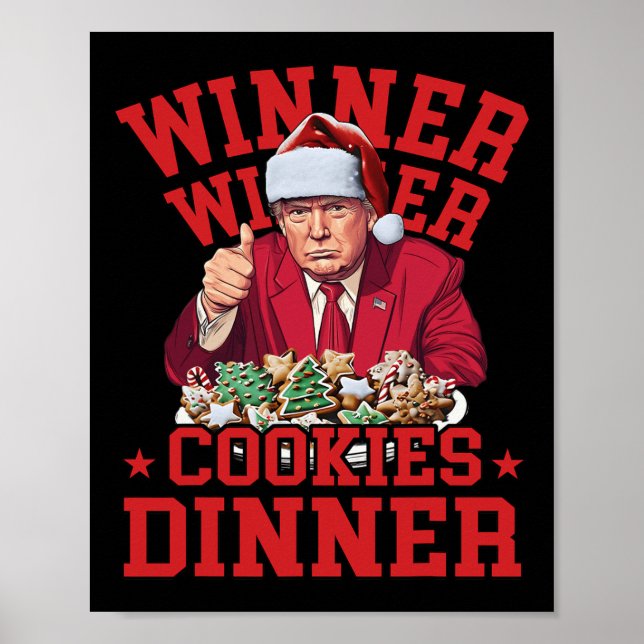 Funny Trump Gewinner Kochkünste Abendessen Merry C Poster (Vorne)