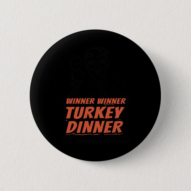 Funny Trump Gewinner Türkei Abendessen Erntedank D Button (Vorderseite)