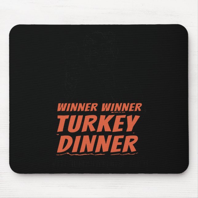 Funny Trump Gewinner Türkei Abendessen Erntedank D Mousepad (Vorne)
