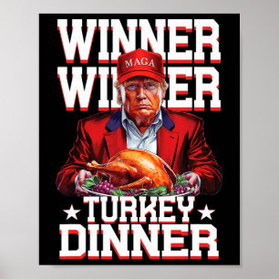 Funny Trump Gewinner Türkei Abendessen Erntedank D Poster