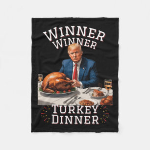 Funny Trump Gewinner Türkei Abendessen Thanksgivi Fleecedecke