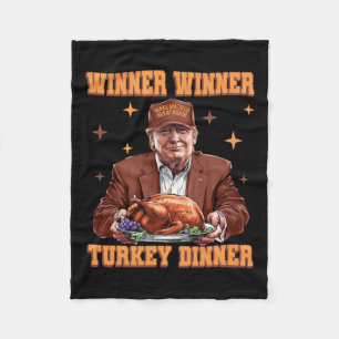 Funny Trump Gewinner Türkei Abendessen Thanksgivi Fleecedecke