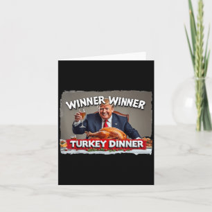 Funny Trump Gewinner Türkei Abendessen Thanksgivi Karte