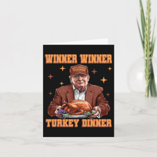 Funny Trump Gewinner Türkei Abendessen Thanksgivi Karte
