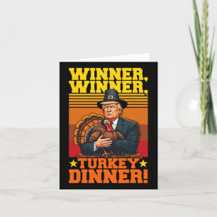 Funny Trump Gewinner Türkei Abendessen Thanksgivi Karte