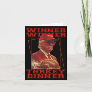 Funny Trump Gewinner Türkei Abendessen Thanksgivi Karte