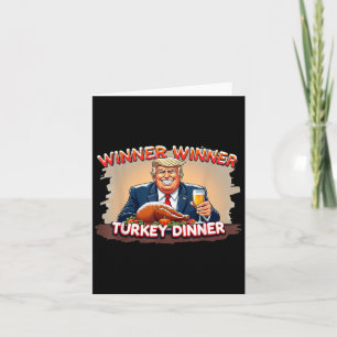 Funny Trump Gewinner Türkei Abendessen Thanksgivi Karte