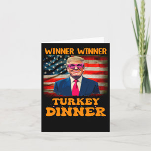 Funny Trump Gewinner Türkei Abendessen Thanksgivi Karte