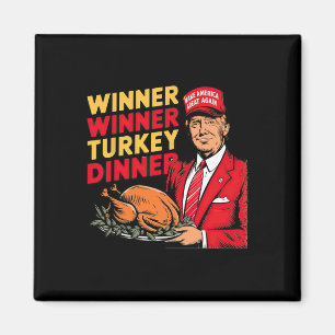 Funny Trump Gewinner Türkei Abendessen Thanksgivi Magnet