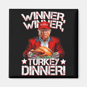 Funny Trump Gewinner Türkei Abendessen Thanksgivi Magnet