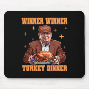 Funny Trump Gewinner Türkei Abendessen Thanksgivi Mousepad
