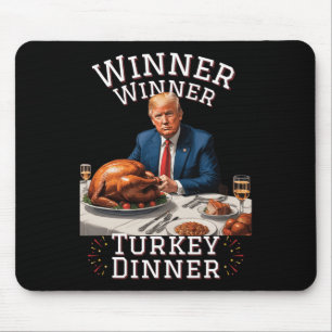 Funny Trump Gewinner Türkei Abendessen Thanksgivi Mousepad