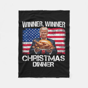 Funny Trump Gewinner Weihnachts-Abendessen Fleecedecke