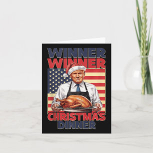 Funny Trump Gewinner Weihnachts-Abendessen Karte