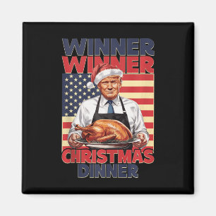 Funny Trump Gewinner Weihnachts-Abendessen Magnet