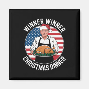 Funny Trump Gewinner Weihnachts-Abendessen Magnet