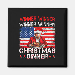 Funny Trump Gewinner Weihnachts-Abendessen Magnet