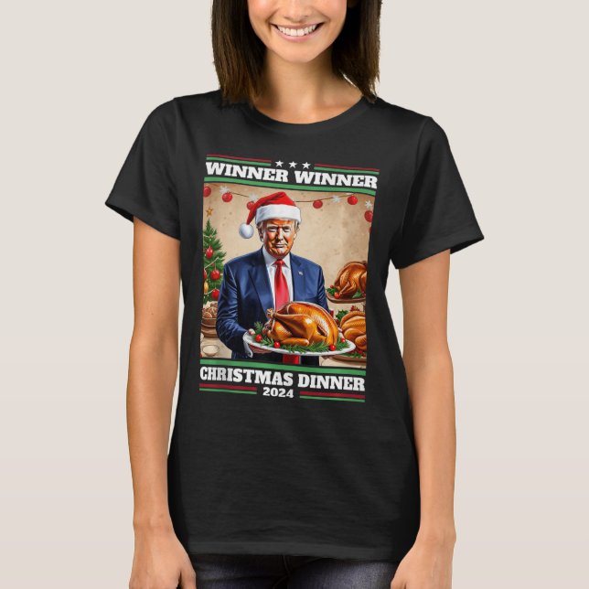 Funny Trump Gewinner Weihnachts-Abendessen Tank to (Vorderseite)