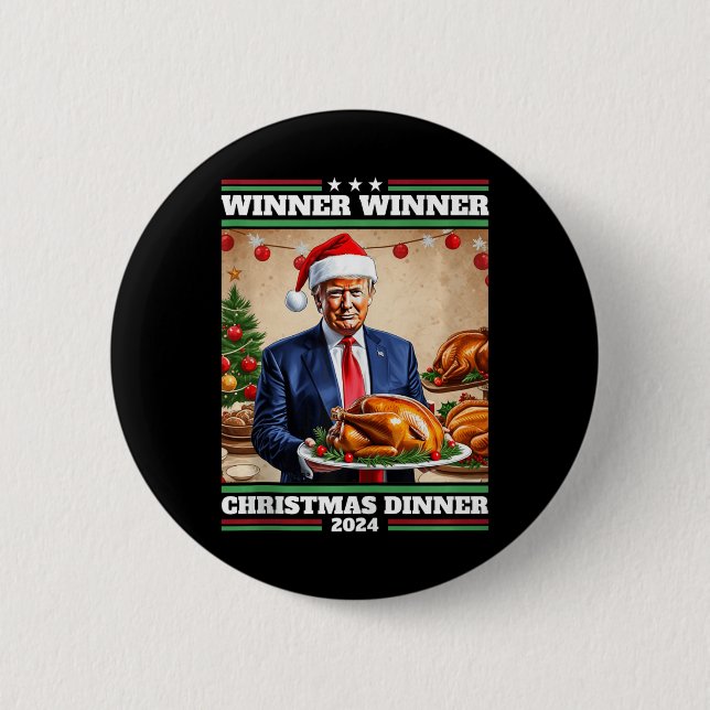 Funny Trump Gewinner Weihnachts-Abendessen Tank to Button (Vorderseite)