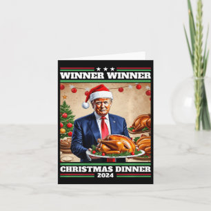 Funny Trump Gewinner Weihnachtsessen Karte