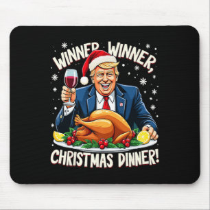 Funny Trump Gewinner Weihnachtsessen Weihnachten W Mousepad