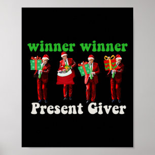 Funny Trump Gewinner Weihnachtsgeschenk Trump Da Poster