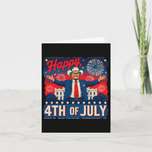 Funny Trump glücklich 4. Juli Karte
